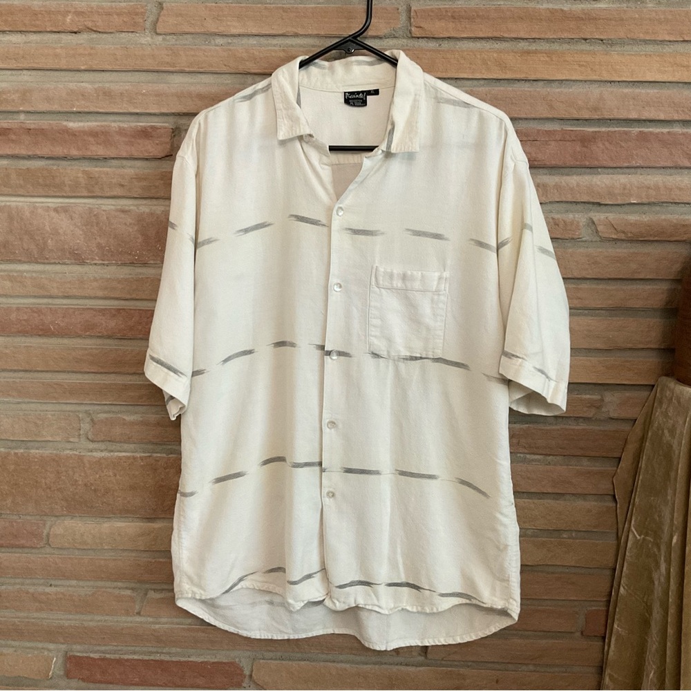 Picante Men’s Cotton Short Sleeve Button Up Shirt XL